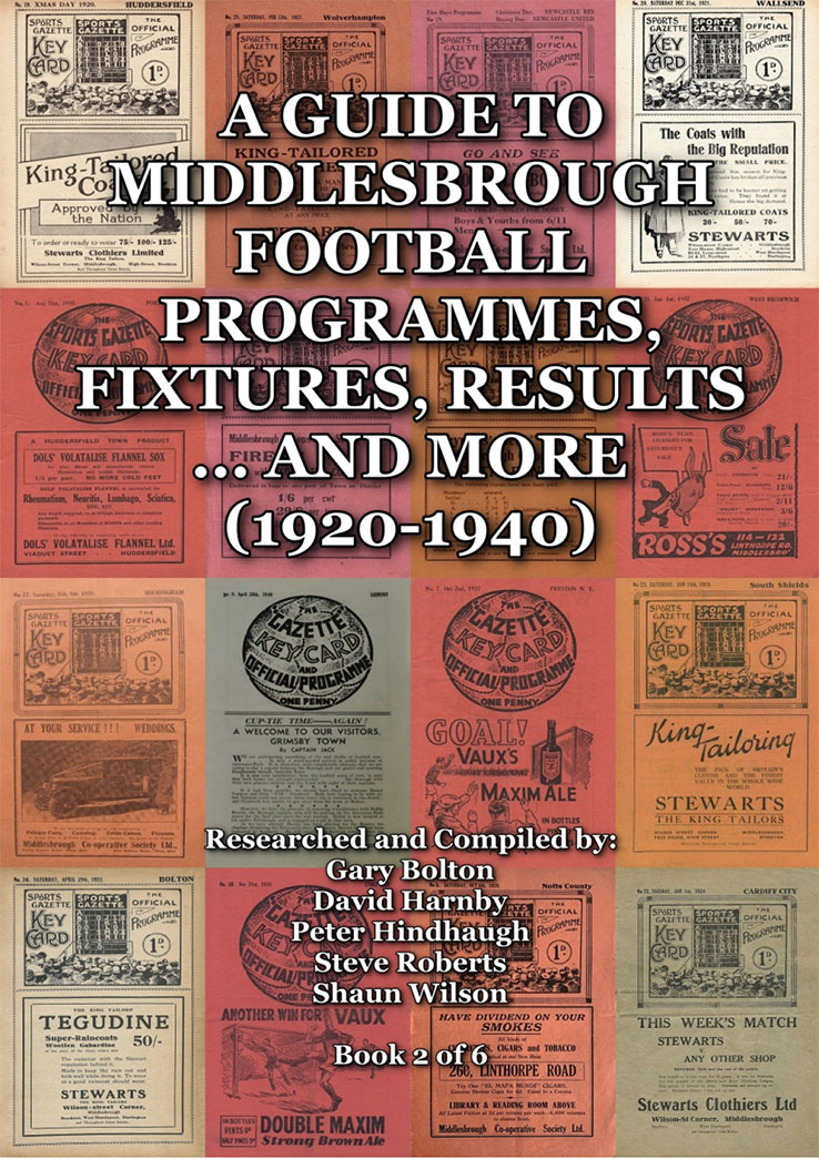 Ultimate guide to Middlesbrough Football Programmes from 1920-1940